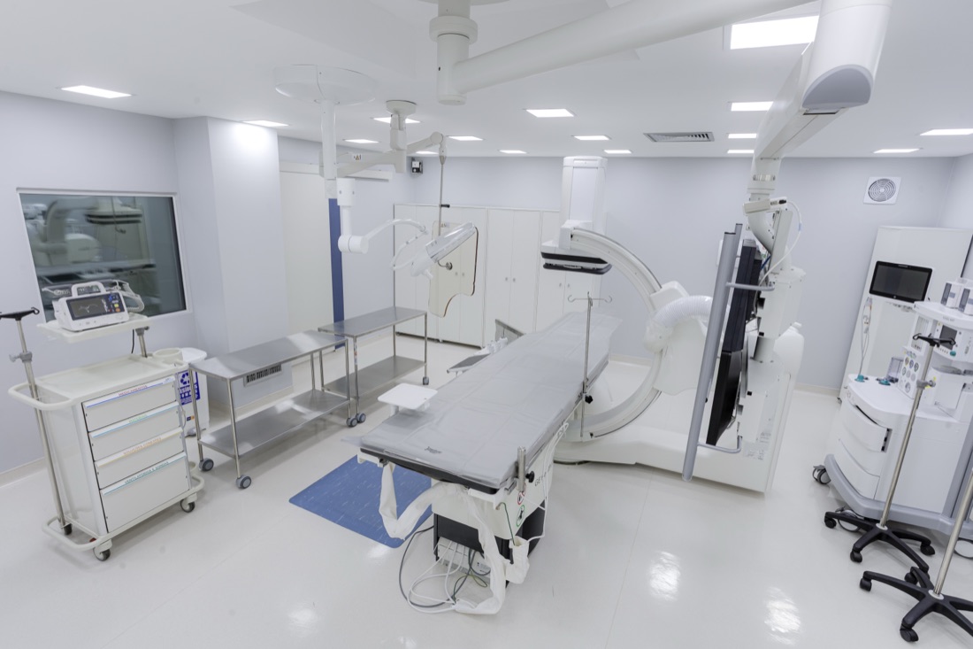 Sala de hemodinâmica do Angiofisio Cardiocenter