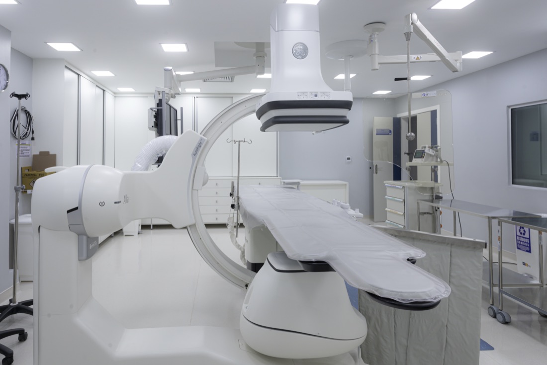 Sala de hemodinâmica do Angiofisio Cardiocenter